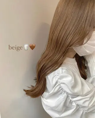 ロング カラー ナツミ/透明感カラー /酸性ストレートのヘアスタイル