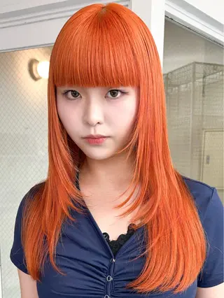 セミロング カラー 【渋谷】cashel tokyoのヘアスタイル