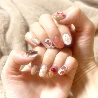 ネイル かわい りなのネイルデザイン