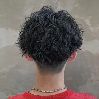 ショート パーマ メンズ fifth JINGUMAE所属・波巻きスパイラルパー マ/シャドウパーマ駿のヘアスタイル