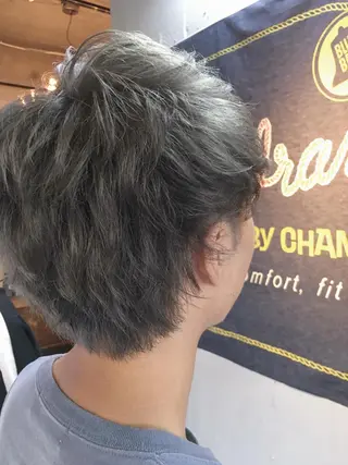 ショート カラー メンズ 代表 中島貴志のヘアスタイル