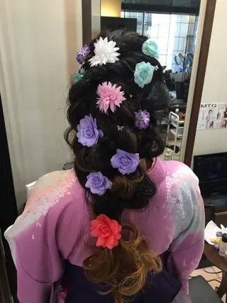 ショート ミディアム セミロング ロング カラー パーマ ヘアアレンジ MODEK's阿倍野 伊藤サダキのヘアスタイル