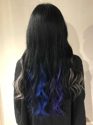 ロング カラー 韓国カラーエクステ 👑代表渡部雅己👑のヘアスタイル