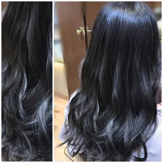 ロング カラー ヘアアレンジ 🥛洒落髪小顔cut なら龍崎🥛のヘアスタイル