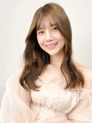 ロング カラー パーマ ヘアアレンジ メンズ miho 🫧sheerカラーのヘアスタイル