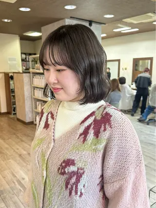 ミディアム カラー 高橋 みく/ minim 暖色のヘアスタイル