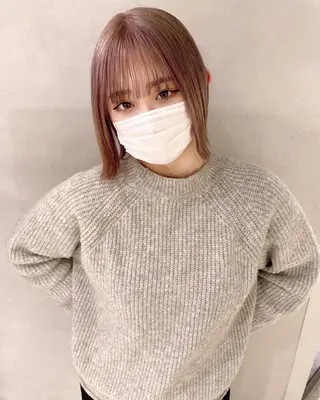 ミディアム カラー 心斎橋/ブリーチ minamiのヘアスタイル