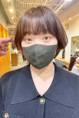 ショート カラー パーマ レイヤー／似合わせ TAKUYAのヘアスタイル