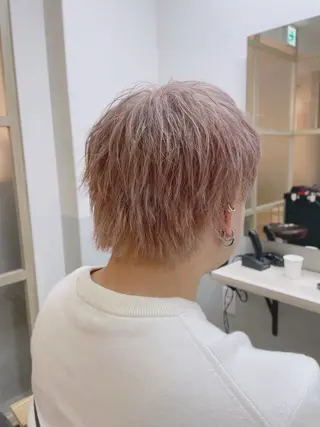 ミディアム カラー メンズ EMANON新宿南口所属・ケアブリーチ×艶カラ ー️🫧Shioriのヘアスタイル