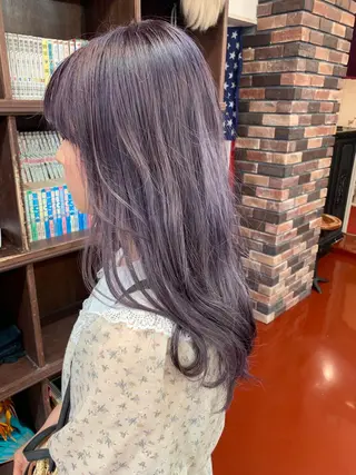 ロング カラー ピンクベージュ/新潟 万代/高橋桃葉🍑のヘアスタイル