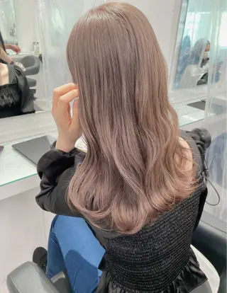 ロング カラー 💖韓国×王道 ハイトーン💖のヘアスタイル