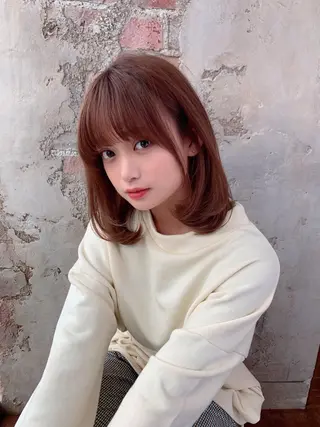 ショート 新宿✨顔周りカット 韓国ヘア/坂本亜裟海のヘアスタイル