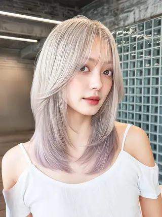 ロング カラー ヘアアレンジ VIM hairおもろまち店のヘアスタイル