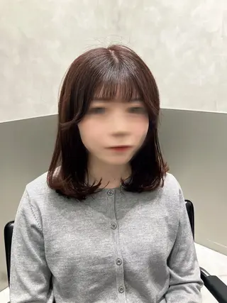 ミディアム カラー GO TODAY SHAIRE SALON原宿vita店舗所属・💖ブリーチなし透明 感💖ASAHIのヘアスタイル