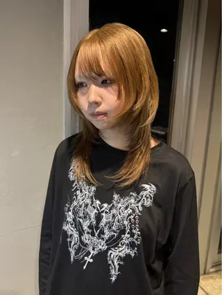 ミディアム レイヤーカット/ ボブカット/ケンヤのヘアスタイル