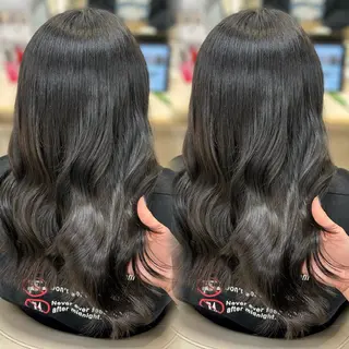 ロング カラー ベージュ／スパ／ レイヤー／ゆいなのヘアスタイル