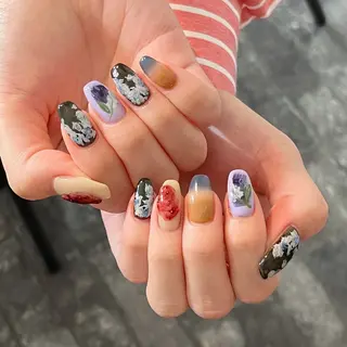 ネイル Mai🪽 ワンホン/ちゅるんのネイルデザイン