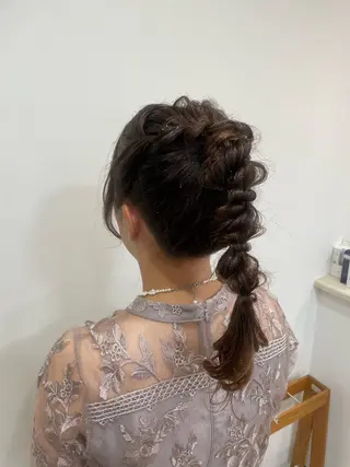 ロング ヘアアレンジ ZAZA Wakaのヘアスタイル