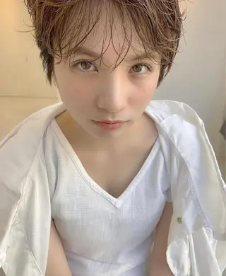 ショート カラー パーマ haco＋所属・圧倒的デザイン力 店長🎨RENAのヘアスタイル