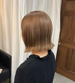 ショート カラー ボブ/可愛いスタイル ⠀ゆらのヘアスタイル