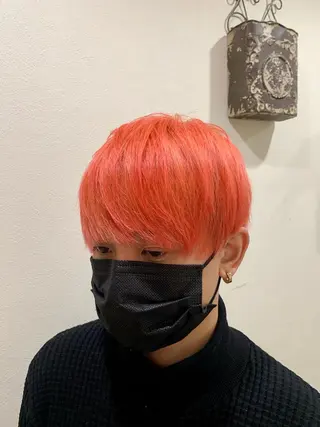 ショート カラー メンズ 透明感/ 美髪矯正/田中恭のヘアスタイル