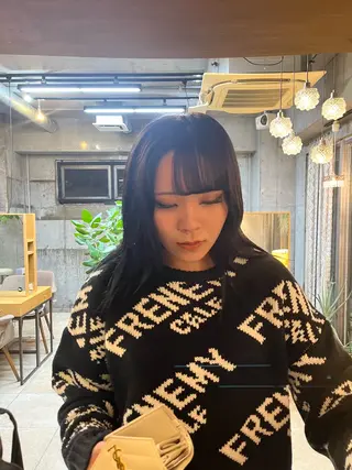 ミディアム カラー 🌱ぱっつとボブカ ット🌱/Ryotaのヘアスタイル