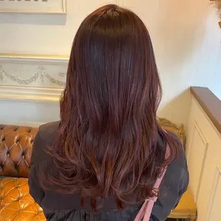 ロング カラー FERIA梅田🖤 透明感カラー🎀のヘアスタイル