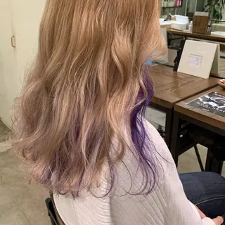 ロング カラー 【完全個室】大宮東口 暖色カラー/山崎唯奈のヘアスタイル