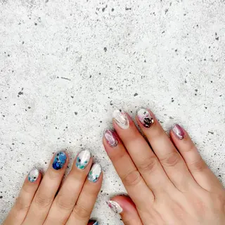 セミロング カラー パーマ ヘアアレンジ メンズ キッズ ネイル マツエク・マツパ アイブロウ Salon Ｋのネイルデザイン