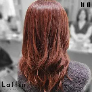 セミロング カラー Laffin. HIROのヘアスタイル