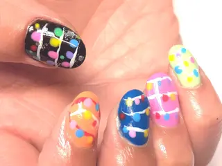 ショート AQUA nailのネイルデザイン