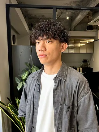 ショート メンズパーマ/メンズ カット/伊藤　げんのヘアスタイル