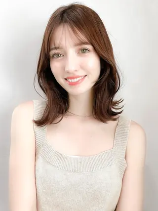 ミディアム カラー ✨髪質改善特化✨ kyousukeのヘアスタイル