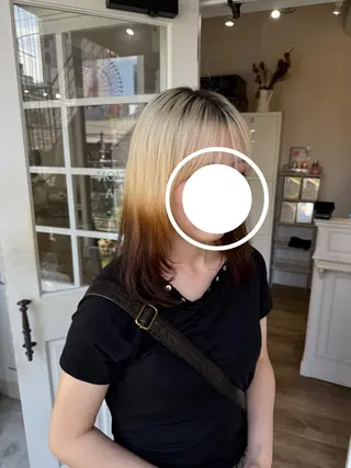 ミディアム Ria🌙*ﾟ 艶カラーのヘアスタイル