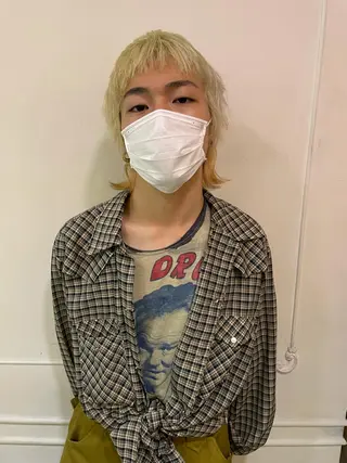 カラー メンズ アオキ リノのヘアスタイル