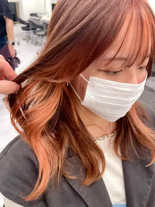 ロング カラー *モデル募集🤍横浜 透明感カラー🫧のヘアスタイル