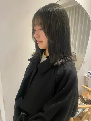 ミディアム knock所属・knock　國友 華乃のヘアスタイル