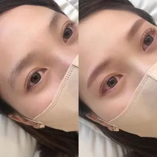 アイブロウ 垢抜け眉とまつぱ メルシエ渡辺通店のマツエク・マツパデザイン