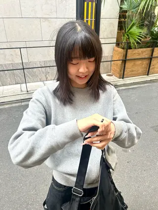 ミディアム iwami rena /Nary河原町のヘアスタイル