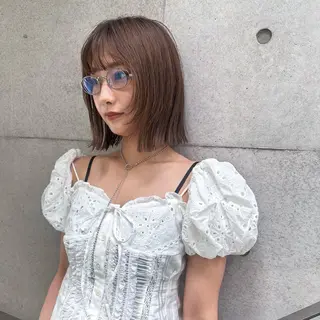 ショート ボブ/顔周りレイヤー 似合わせcut🪽のヘアスタイル