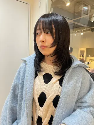 セミロング hayashi nanaのヘアスタイル