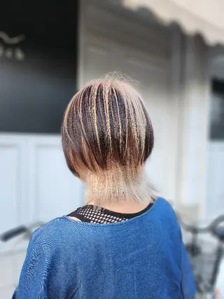 ショート カラー LUANAhair所属・金田 拓也のヘアスタイル