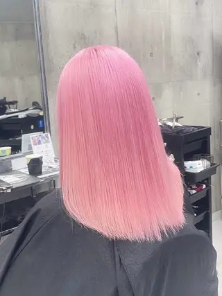 セミロング カラー パーマ ヘアアレンジ メンズ キッズ レイヤー×ハイトーン / mihana🪐のヘアスタイル