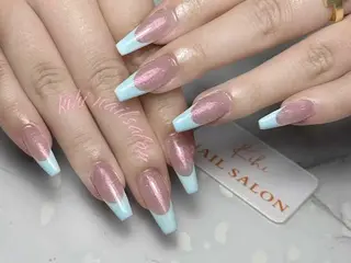 ネイル ユリ🎀長さだし/ パラジェル/持ち込みのネイルデザイン