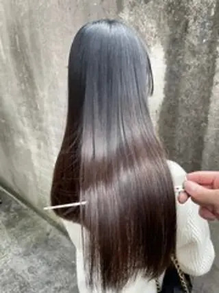 ロング 髪質改善✨/ 透明カラー🫧れいなのヘアスタイル