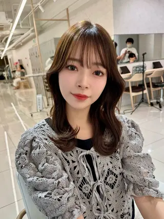 セミロング ショート/ボブ/ 白髪ぼかし/しんやのヘアスタイル