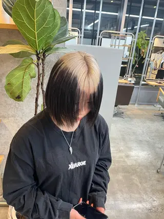 ショート カラー ハイトーンカラ ー/小川のヘアスタイル