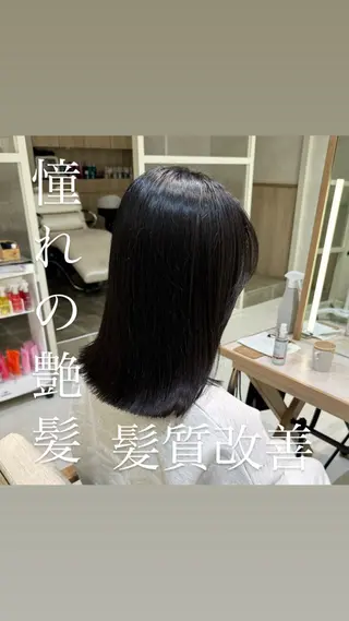 ミディアム パーマ 艶カラー/暖色カラー /透明感/ryutoのヘアスタイル