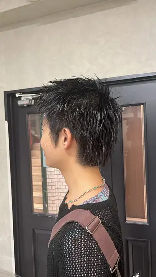 ショート メンズ ハイトーンカラー🩶 大阪/kanonのヘアスタイル