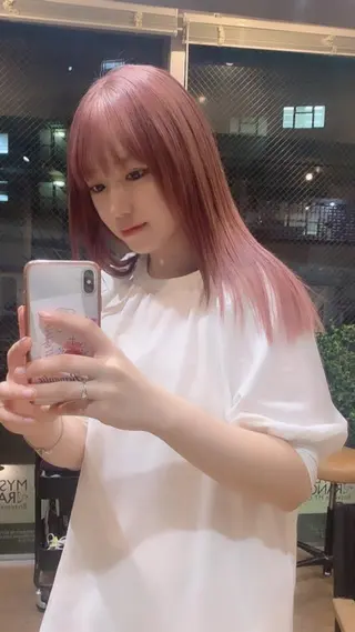 セミロング カラー ヘアアレンジ ✨ハイクオリティ✨ 山本香也のヘアスタイル